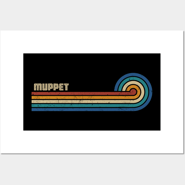 Muppet - Retro Sunset Wall Art by Arestration